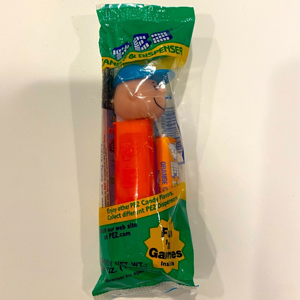 NWT PEZ Charlie Brown Dispenser & candy. Sealed. Unopened. Original packaging